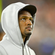 Cleveland Browns quarterback Deshaun Watson stands on the field during an NFL preseason football game against the Chicago Bears, Saturday, Aug. 27, 2022, in Cleveland. The Bears won 21-20.